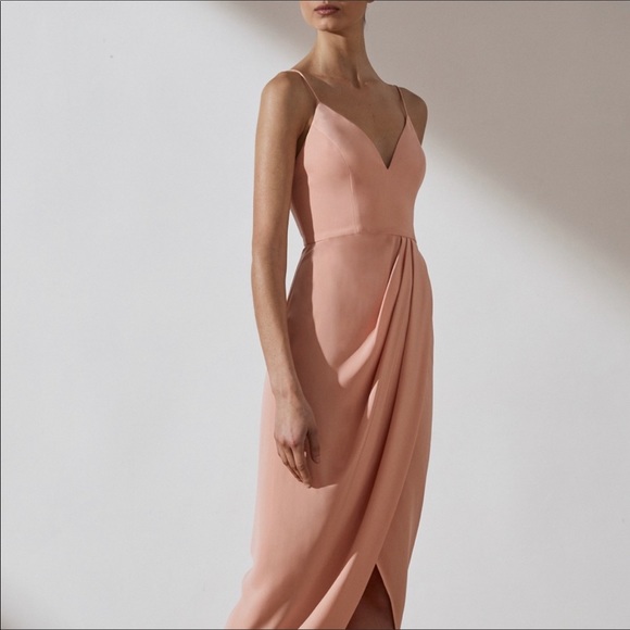 Shona Joy - Core Cocktail Dress - Dusty Pink-  US4 - Picture 2 of 3